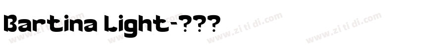 Bartina Light字体转换